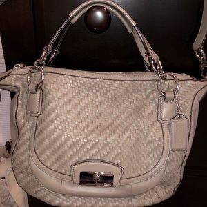 Never used Coach Leather bag- Taupe